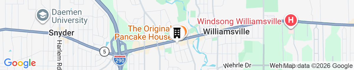 Map for Hampton Inn Buffalo-Williamsville