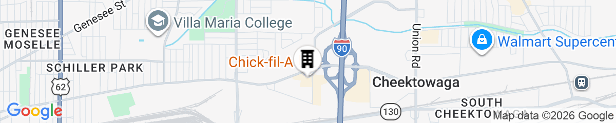Map for Hampton Inn Buffalo-Airport / Galleria Mall