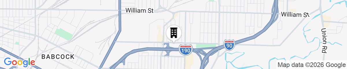 Map for Quality Inn Near Walden Galleria Mall
