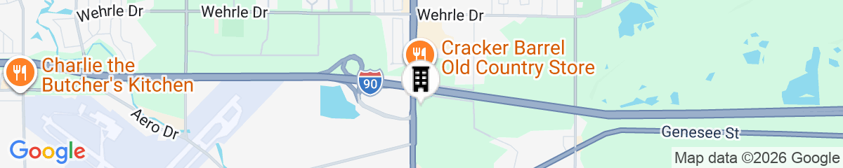 Map for La Quinta Inn by Wyndham Buffalo Airport