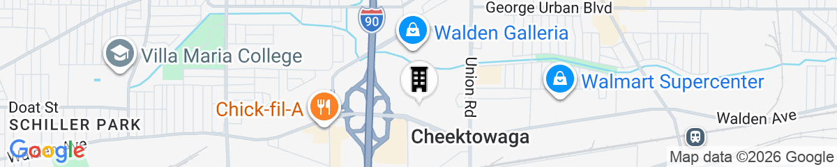 Map for M Hotel Buffalo