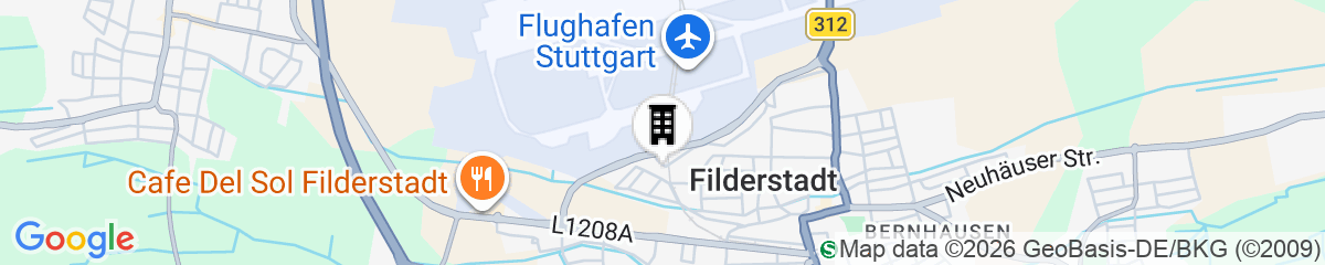 Map for Hampton By Hilton Stuttgart Airport