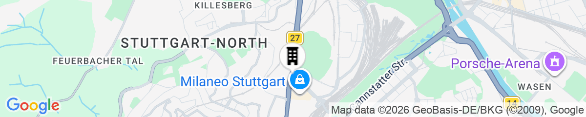 Map for Scandic Stuttgart Europaviertel (Neueröffnung/Reopening)