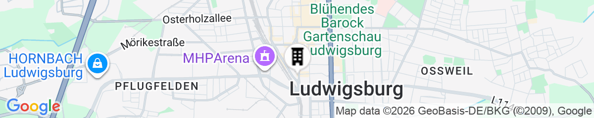 Map for HARBR. Hotel Ludwigsburg, a member of Radisson Individuals