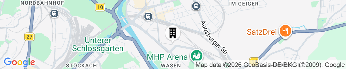 Map for Adagio Stuttgart Neckarpark (Eröffnung Am 1. Juli 2025)