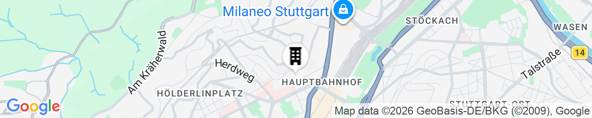 Map for Kronenhotel Stuttgart