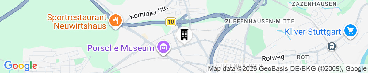 Map for Premier Inn Stuttgart Zuffenhausen