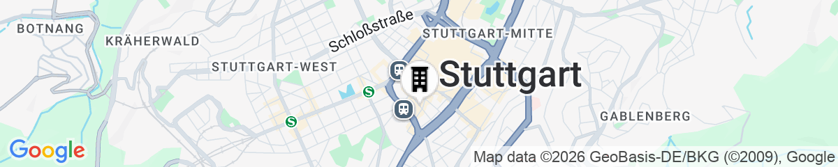Map for Ruby Hanna Hotel Stuttgart