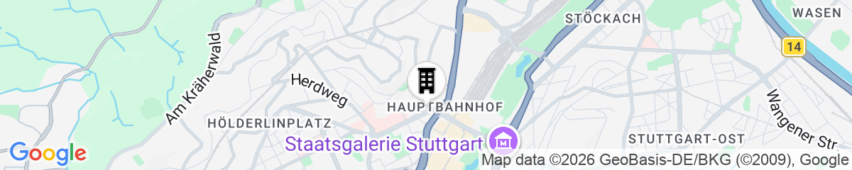 Map for Motel One Stuttgart-Hauptbahnhof