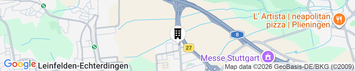 Map for Premier Inn Stuttgart Airport