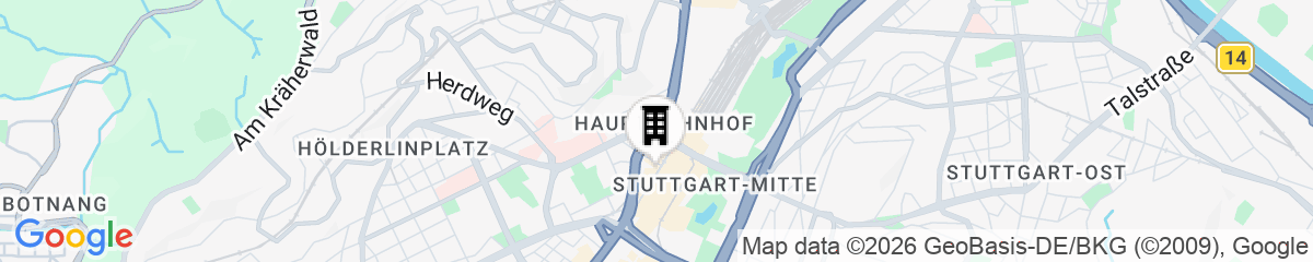 Map for Motel One Stuttgart-Mitte