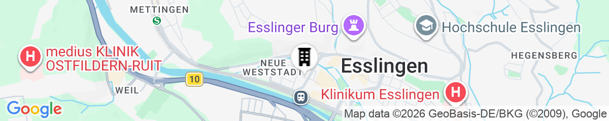Map for GINN Apartment-Hotel Stuttgart Esslingen