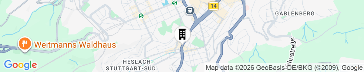 Map for Park Inn by Radisson Stuttgart