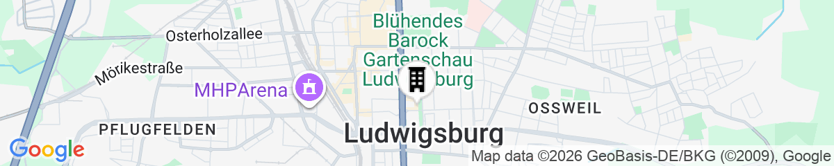 Map for nestor Hotel Stuttgart-Ludwigsburg