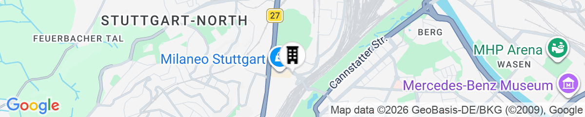 Map for Premier Inn Stuttgart City Centre