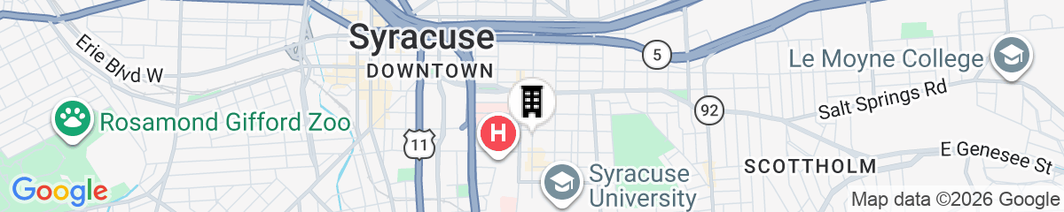Map for Hotel Skyler Syracuse Tapestry Collection by Hilton