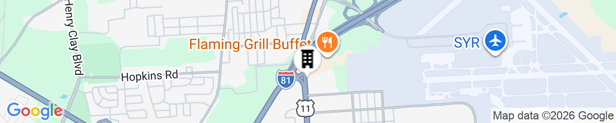 Map for Red Carpet Inn North Syracuse