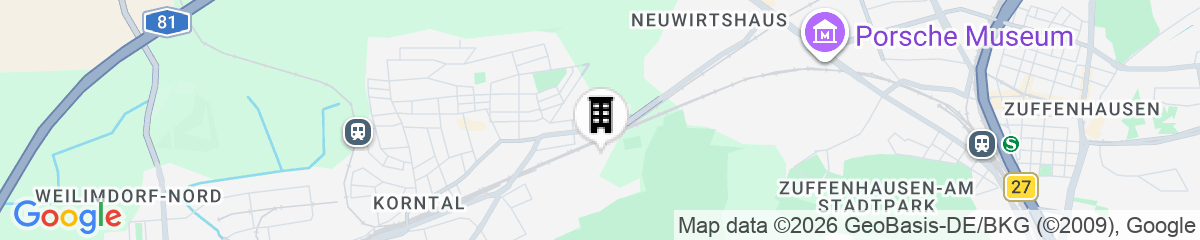 Map for LOGINN Hotel Stuttgart Zuffenhausen