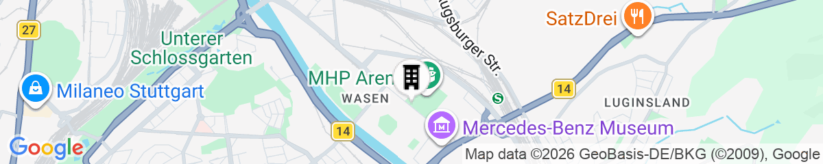 Map for Hilton Garden Inn Stuttgart Neckar Park
