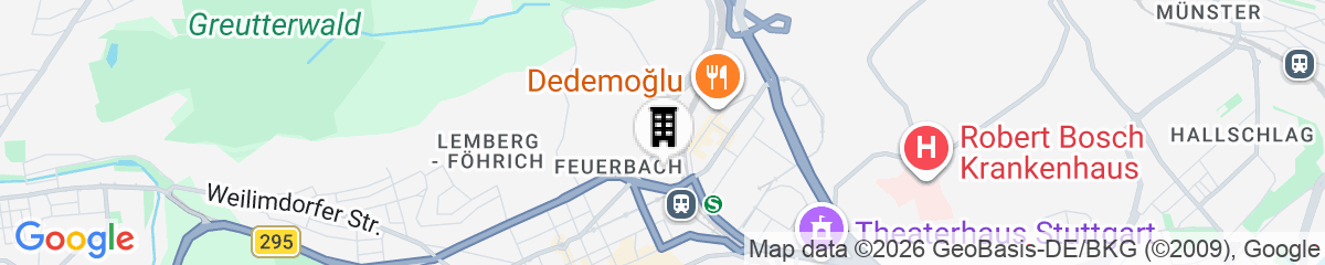 Map for Brera Serviced Apartments Stuttgart