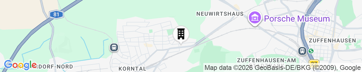 Map for enjoyHotel garni Korntal Stuttgart 