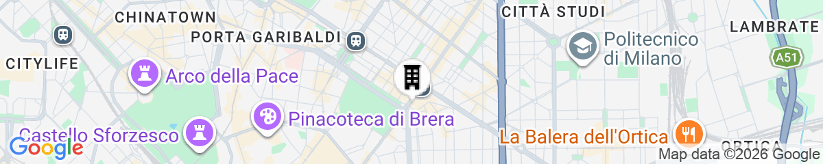 Map for Hotel Milu Milano
