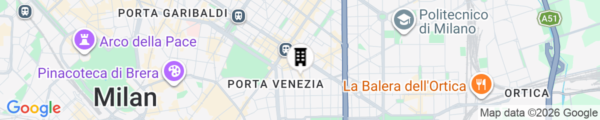 Map for Hotel Calimala Milano