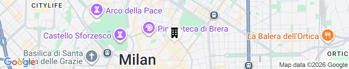 Map for Hotel Manzoni