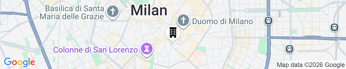Map for The Square Milano Duomo - Preferred Hotels & Resorts