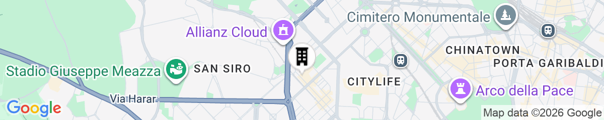 Map for Melia Milano