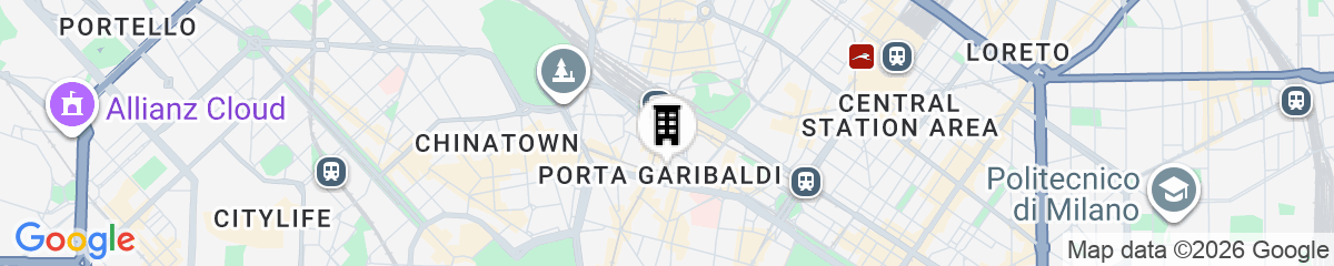 Map for Brera Apartments in Gae Aulenti