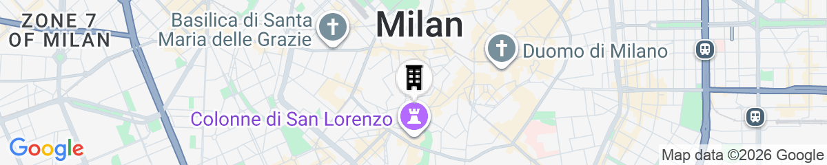 Map for Ostello Bello Milano Duomo