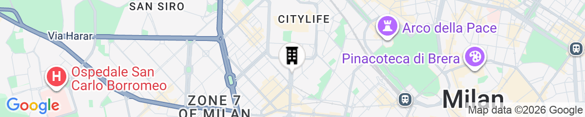 Map for Buonarroti City Life Roof Garden Mita Milano