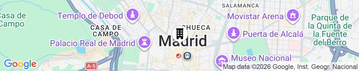 Map for II Castillas Madrid