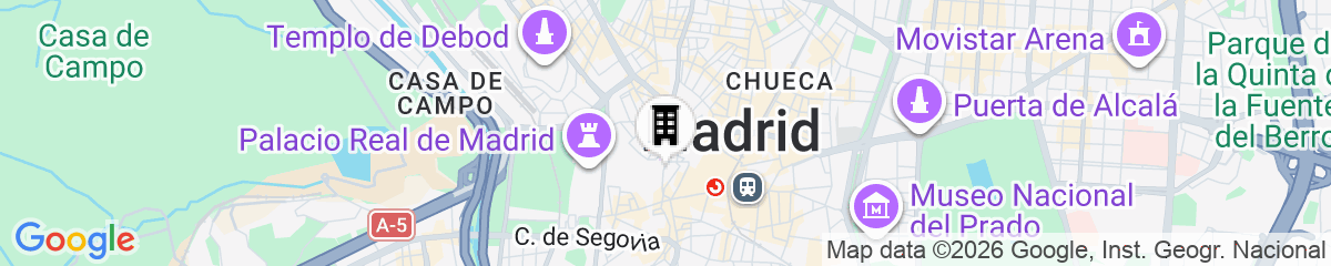 Map for Hostal Arenal Madrid