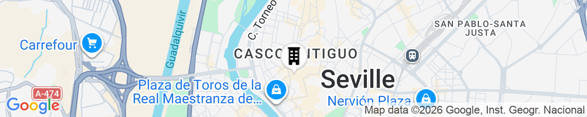 Map for Líbere Seville Plaza Nueva