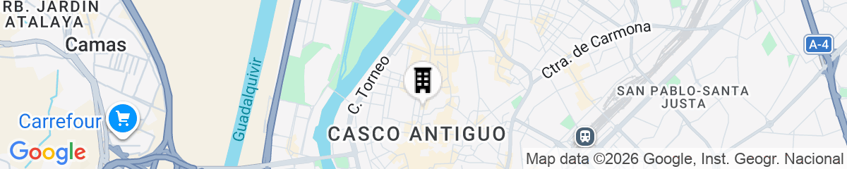 Map for Cristine Bedfor Sevilla Boutique Hotel