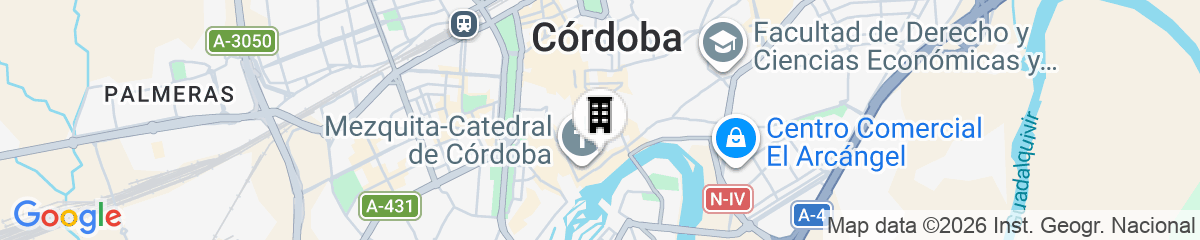 Map for  Hotel Boutique La Ermita Suites, The Only officially designated "Monument Hotel" in Córdoba