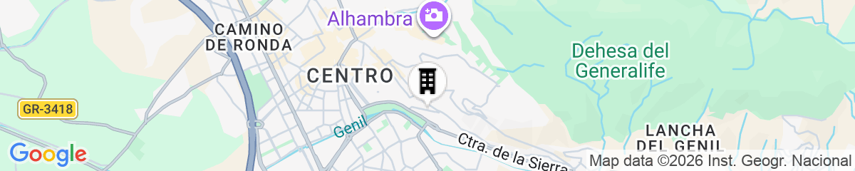 Map for Hotel Los Angeles, Granada