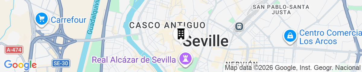 Map for Overland Suites Catedral