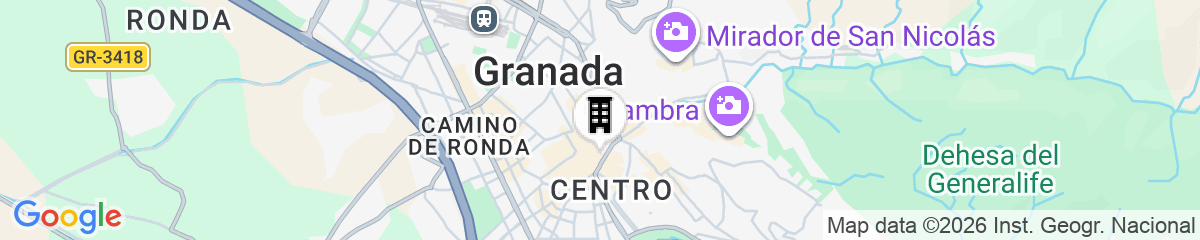 Map for Apartamentos Libere Granada Catedral