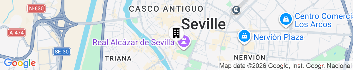 Map for Suites Murillo Alcazar