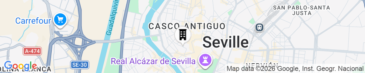 Map for Suites Sevilla Plaza Apartamentos