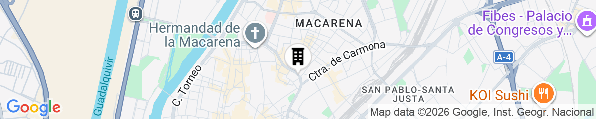 Map for Limehome Sevilla Ronda de Capuchinos