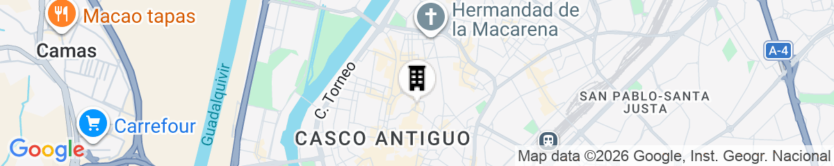 Map for Apartamentos Sevilla Palace
