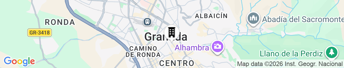 Map for La Perla Granada Suites