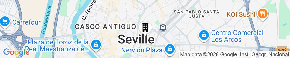 Map for Hostal Sevilla Santa Justa