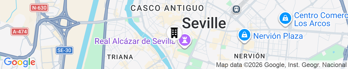 Map for TOC Hostel Sevilla