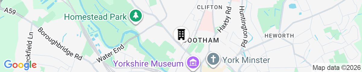 Map for No.1 by GuestHouse, York