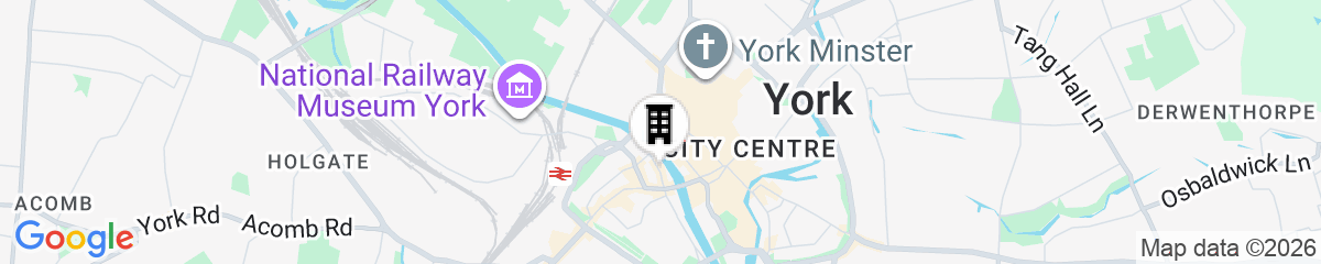 Map for Radisson Hotel York